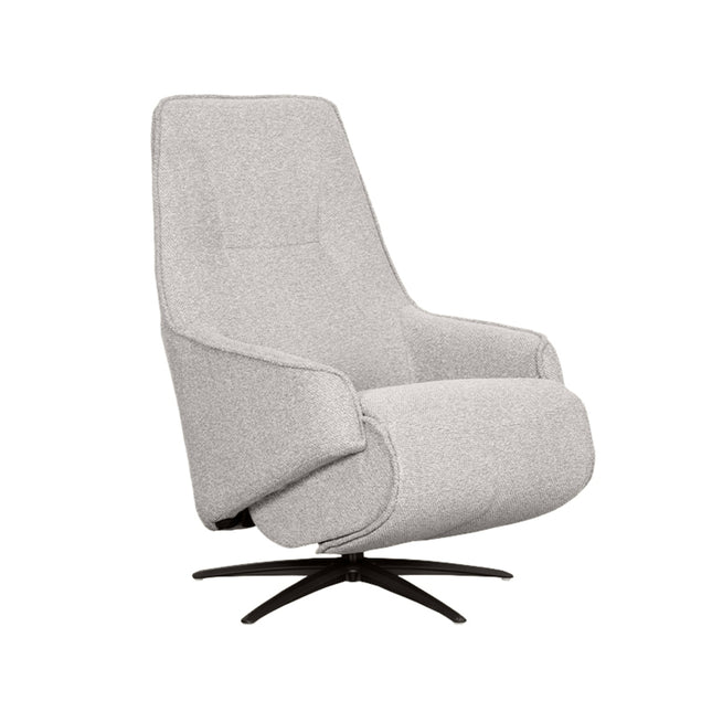 LABEL51 - Elektrische Fauteuil Odense 68x87x110 cm - Naturel Royal Boucle | Zwart Metaal