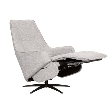 LABEL51 - Elektrische Fauteuil Odense 68x87x110 cm - Naturel Royal Boucle | Zwart Metaal