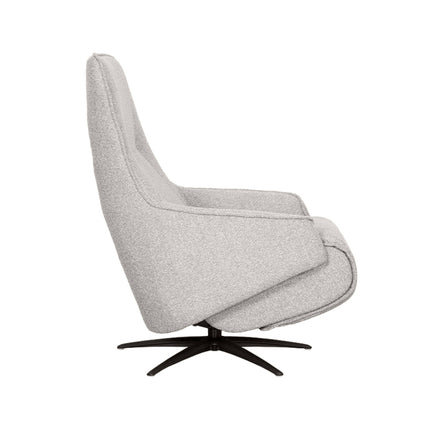 LABEL51 - Elektrische Fauteuil Odense 68x87x110 cm - Naturel Royal Boucle | Zwart Metaal