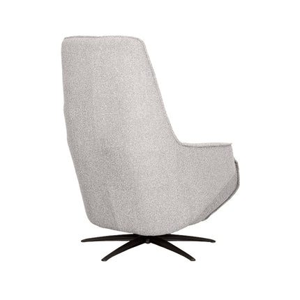 LABEL51 - Elektrische Fauteuil Odense 68x87x110 cm - Naturel Royal Boucle | Zwart Metaal