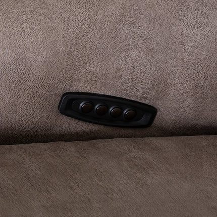 LABEL51 - Elektrische Fauteuil Odense 68x87x110 cm - Taupe Micro Suede | Zwart Metaal