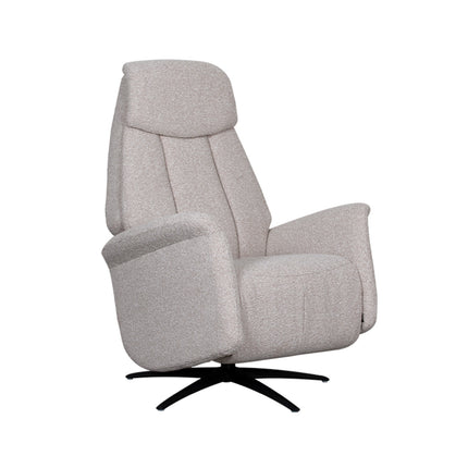 LABEL51 - Elektrische Fauteuil Oslo 79x87x112 cm - Naturel Royal Boucle | Zwart Metaal