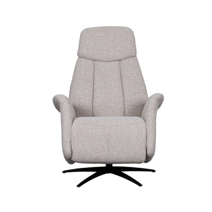 LABEL51 - Elektrische Fauteuil Oslo 79x87x112 cm - Naturel Royal Boucle | Zwart Metaal
