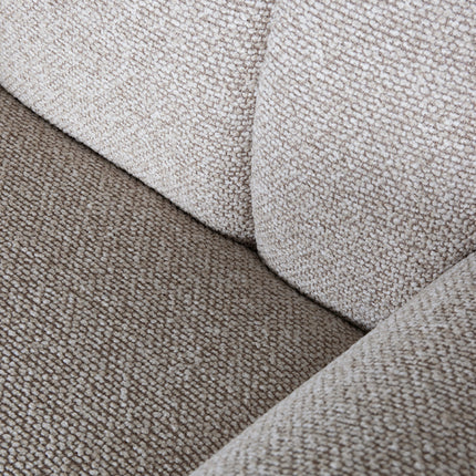 LABEL51 - Elektrische Fauteuil Oslo 79x87x112 cm - Naturel Royal Boucle | Zwart Metaal