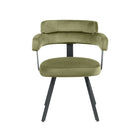 LABEL51 - Eetkamerstoel Bardio 62x57x79 cm - Hunter Fluweel | Zwart Metaal