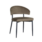 LABEL51 - Eetkamerstoel Bliss 56x55x76 cm - Hunter Fluweel | Zwart Metaal