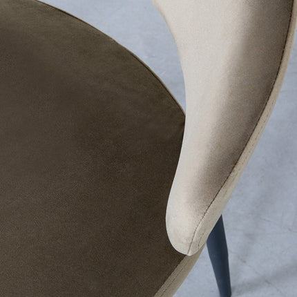 LABEL51 - Eetkamerstoel Bliss 56x55x76 cm - Hunter Fluweel | Zwart Metaal