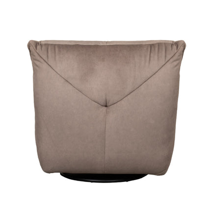LABEL51 - Relaxfauteuil Take It Easy 84x104x94 cm - Taupe Cosmo | Zwart Metaal