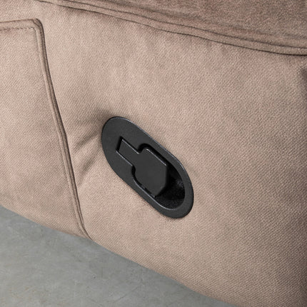 LABEL51 - Relaxfauteuil Take It Easy 84x104x94 cm - Taupe Cosmo | Zwart Metaal