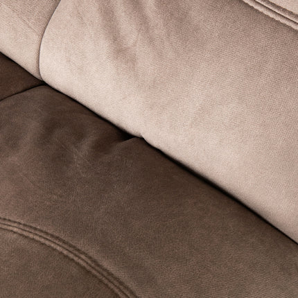 LABEL51 - Relaxfauteuil Take It Easy 84x104x94 cm - Taupe Cosmo | Zwart Metaal