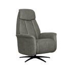 LABEL51 - Elektrische Fauteuil Oslo 79x87x112 cm - Taupe Micro Suede | Zwart Metaal