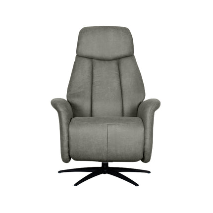 LABEL51 - Elektrische Fauteuil Oslo 79x87x112 cm - Taupe Micro Suede | Zwart Metaal