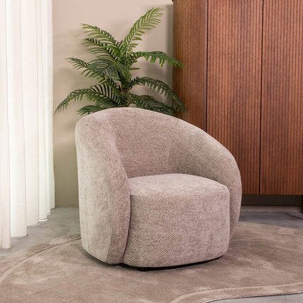 LABEL51 - Fauteuil Alby 82x88x81 cm - Stone Elite