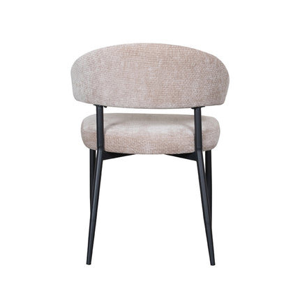 LABEL51 - Eetkamerstoel Bliss 56x55x76 cm - Clay Elite | Zwart Metaal