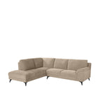 LABEL51 - Hoekbank Santino Links 257x215x85 cm - Clay Elite | Zwart Metaal