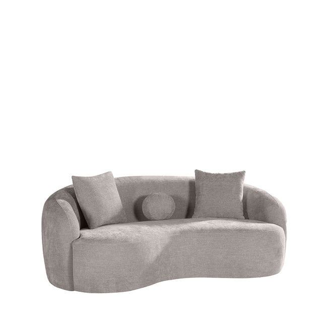 LABEL51 - Bank Novo 2,5-Zits 203x121x80 cm - Stone Elite | Zwart Hout