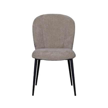LABEL51 - Eetkamerstoel Vino 49x62x85 cm - Clay Elite | Zwart Metaal