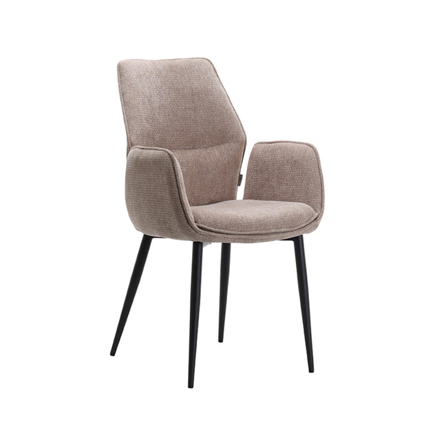 LABEL51 - Eetkamerstoel Morris 59x62x92 cm - Clay Elite | Zwart Metaal