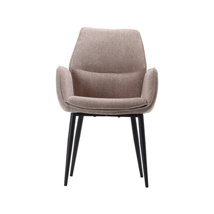 LABEL51 - Eetkamerstoel Morris 59x62x92 cm - Clay Elite | Zwart Metaal