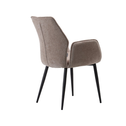 LABEL51 - Eetkamerstoel Morris 59x62x92 cm - Clay Elite | Zwart Metaal
