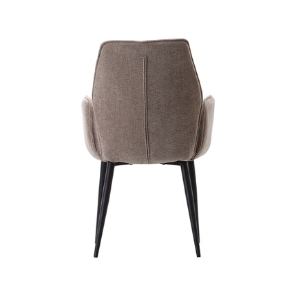 LABEL51 - Eetkamerstoel Morris 59x62x92 cm - Clay Elite | Zwart Metaal