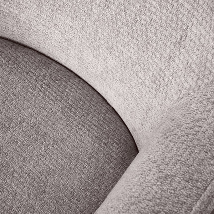 LABEL51 - Draaifauteuil Tod 76x75x90 cm - Stone Elite | Zwart Metaal