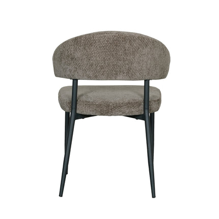 LABEL51 - Eetkamerstoel Bliss 56x55x76 cm - Hunter Elite | Zwart Metaal