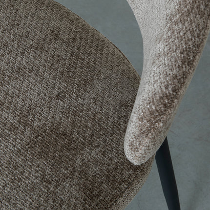 LABEL51 - Eetkamerstoel Bliss 56x55x76 cm - Hunter Elite | Zwart Metaal