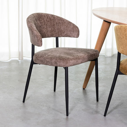 LABEL51 - Eetkamerstoel Bliss 56x55x76 cm - Hunter Elite | Zwart Metaal