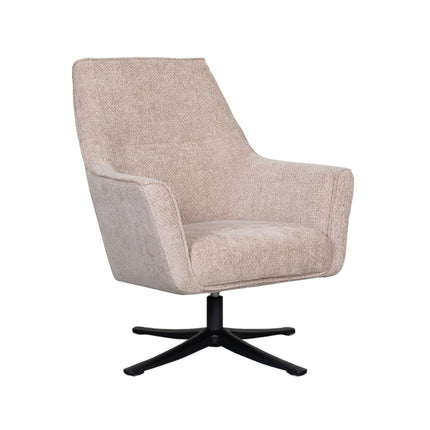 LABEL51 - Draaifauteuil Tod 76x75x90 cm - Clay Elite | Zwart Metaal