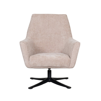 LABEL51 - Draaifauteuil Tod 76x75x90 cm - Clay Elite | Zwart Metaal