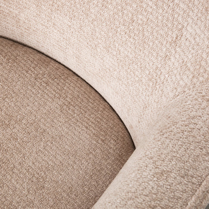 LABEL51 - Draaifauteuil Tod 76x75x90 cm - Clay Elite | Zwart Metaal