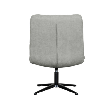 LABEL51 - Draaifauteuil Vince 63x74x91 cm - Stone Elite | Zwart Metaal