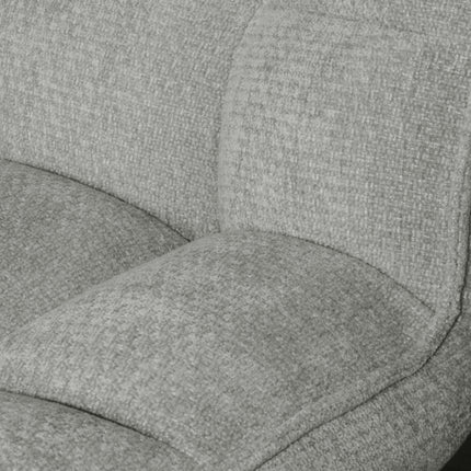 LABEL51 - Draaifauteuil Vince 63x74x91 cm - Stone Elite | Zwart Metaal