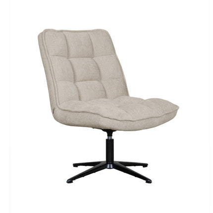 LABEL51 - Draaifauteuil Vince 63x74x91 cm - Clay Elite | Zwart Metaal