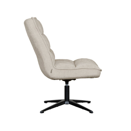 LABEL51 - Draaifauteuil Vince 63x74x91 cm - Clay Elite | Zwart Metaal