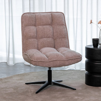 LABEL51 - Draaifauteuil Vince 63x74x91 cm - Clay Elite | Zwart Metaal
