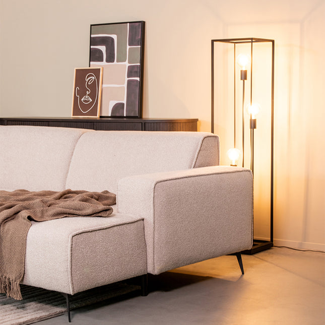 LABEL51 - Vloerlamp Tetto 30x30x135 cm - Zwart Metaal