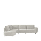 LABEL51 - Hoekbank Milano Links 300x232x72 cm - Naturel Elite | Zwart Metaal