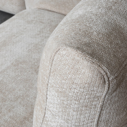 LABEL51 - Hoekbank Milano Links 300x232x72 cm - Naturel Elite | Zwart Metaal
