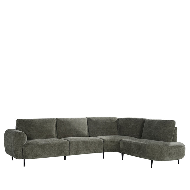 LABEL51 - Hoekbank Milano Rechts 300x232x72 cm - Hunter Elite | Zwart Metaal