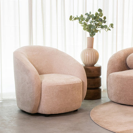 LABEL51 - Fauteuil Alby 82x88x81 cm - Naturel Elite