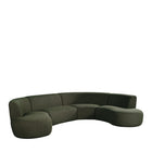 LABEL51 - U-Bank Florence 350x262x77 cm - Forest Royal Boucle
