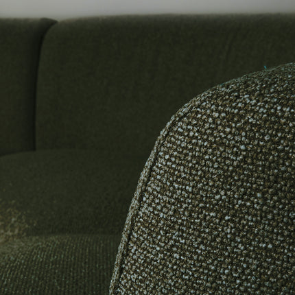 LABEL51 - U-Bank Florence 350x262x77 cm - Forest Royal Boucle