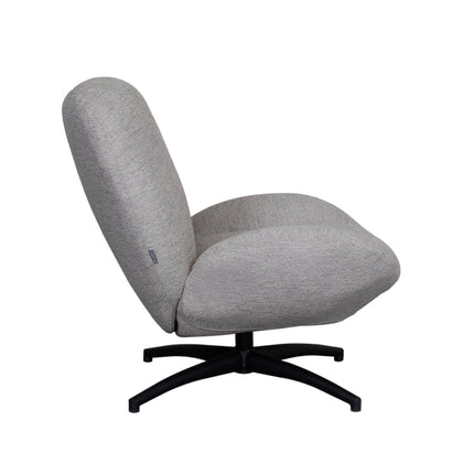 LABEL51 - Draaifauteuil Clayton 82x89x91 cm - Khaki Canyon | Zwart Metaal