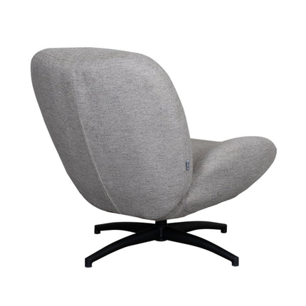 LABEL51 - Draaifauteuil Clayton 82x89x91 cm - Khaki Canyon | Zwart Metaal