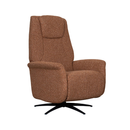 LABEL51 - Elektrische Fauteuil Stockholm 77x87x112 cm - Coral Royal Boucle | Zwart Metaal