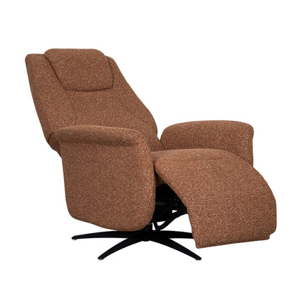 LABEL51 - Elektrische Fauteuil Stockholm 77x87x112 cm - Coral Royal Boucle | Zwart Metaal