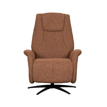LABEL51 - Elektrische Fauteuil Stockholm 77x87x112 cm - Coral Royal Boucle | Zwart Metaal