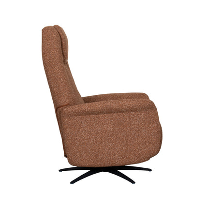 LABEL51 - Elektrische Fauteuil Stockholm 77x87x112 cm - Coral Royal Boucle | Zwart Metaal